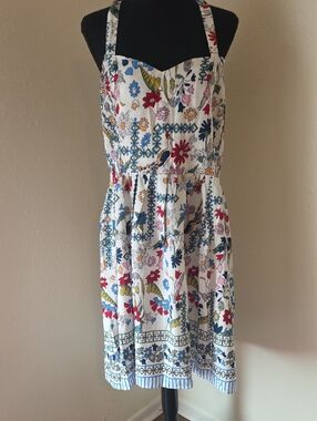 Floral Sundress with Multicolor Print